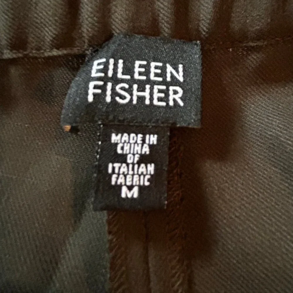 100% Wool Eileen Fisher Deep Olive Green Pantsuit Size M Excellent Condition! - Picture 7 of 7